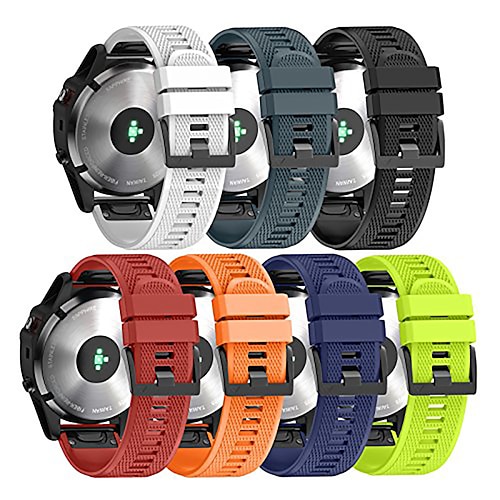 

Smart Watch Band for Garmin Fenix 7 Sapphire Solar / 6 Pro / 5 Plus Forerunner 935 945 Approach S60 S62 22mm Silicone Smartwatch Strap Soft Breathable Quick Fit Sport Band Replacement Wristband