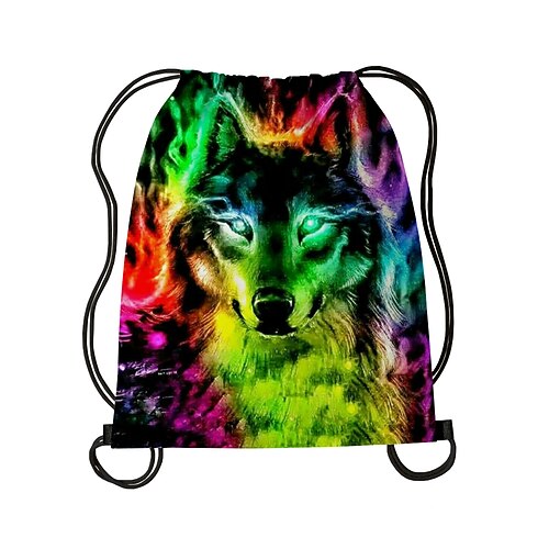 

Unisex Backpack 3D Print 3D Drawstring Bag Oxford Cloth Print 3D Holiday Outdoor Black