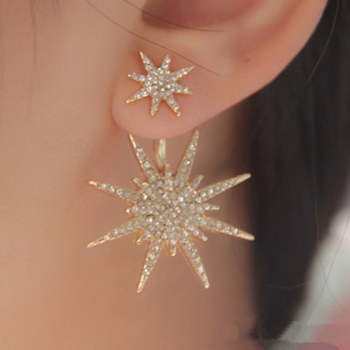 

1PC Women's Earrings Chic & Modern Party Star Earring / Wedding / Gold / Silver / Fall / Winter