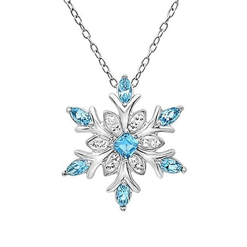 

Women's necklace Chic & Modern Party Snowflake Necklaces / Wedding / White / Blue / Fall / Winter
