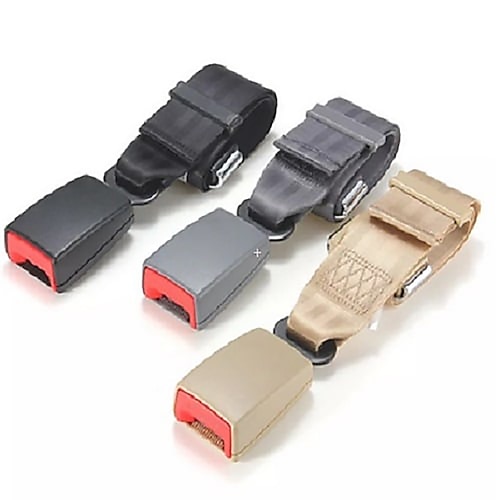 

Universal Adjustable Car Seat Belt Extension 2.1cm Adjustable 21-22mm Long-lasting Black Seat Belt Extender Car Auto D Type With Safety Seatbelt Protector