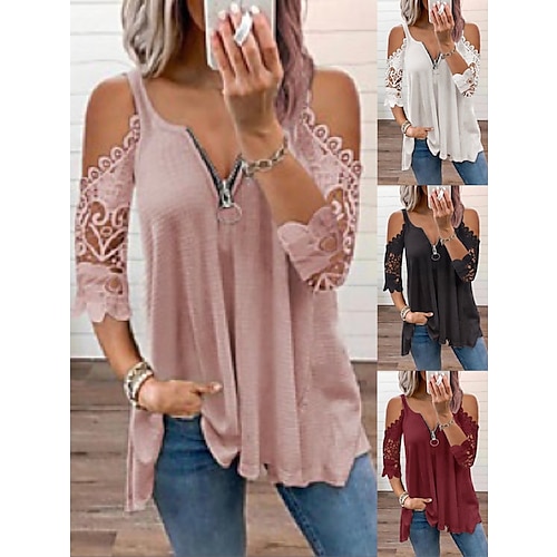 

Women's summer suspenders lace sleeves knitted vest women blouse