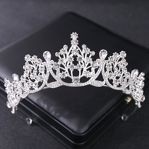 

Crown Tiaras Headbands Headpiece Rhinestone Alloy Wedding Party / Evening Retro With Crystal / Rhinestone Headpiece Headwear