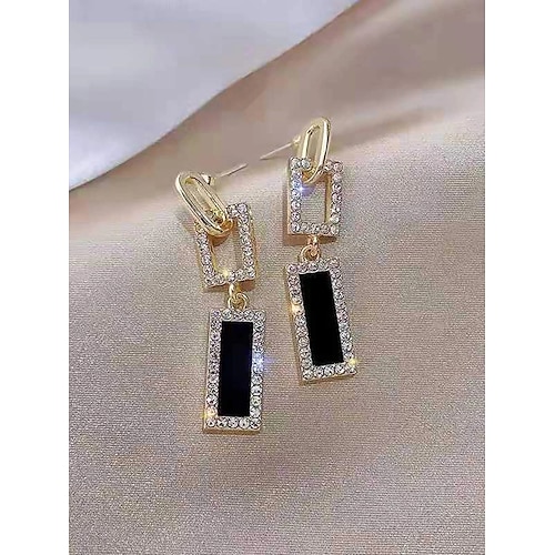 

Women's Drop Earrings Geometrical Precious Fashion Vintage Holiday Modern Sweet Earrings Jewelry Gold For Wedding Gift Prom Work Festival 1 Pair