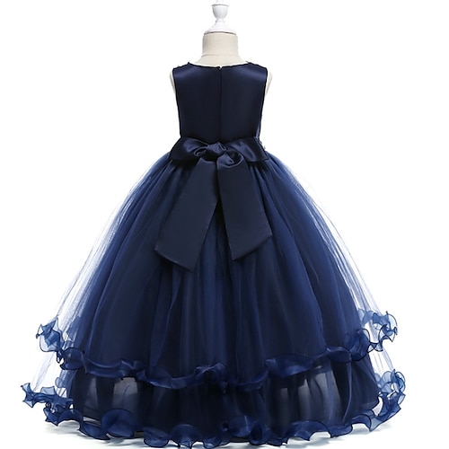 

Niños Poco Chica Vestido Color sólido Hojas Vestido de una línea Fiesta Frunce Plisado Vino Azul polvoriento Maxi Sin Mangas Princesa Estilo lindo Vestidos Otoño Verano Ajuste regular 3-12 años