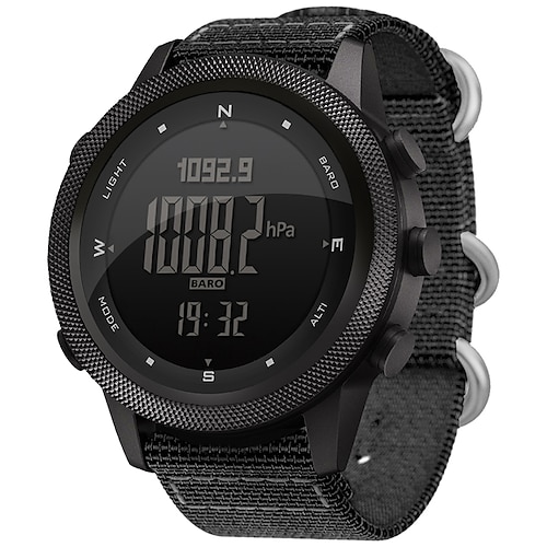 

NORTH EDGE APACHE Tough and Reliable Tactical Digital Watch for Men Waterproof Altimeter Military Watches with Compass Altimeter Temperature Step-tracker 46mm