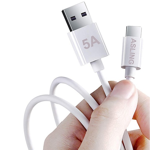 

ASLING USB C Cable 3.3ft 6.6ft USB A to USB C 5 A Charging Cable Fast Charging Durable For Macbook iPad Samsung Phone Accessory