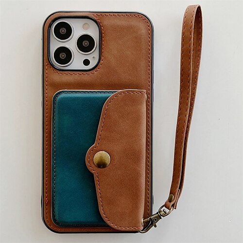 

Phone Case For Apple Back Cover iPhone 13 12 11 Pro Max Mini SE 2020 X XR XS Max 8 7 Plus Wallet Card Holder Shockproof Solid Colored PU Leather