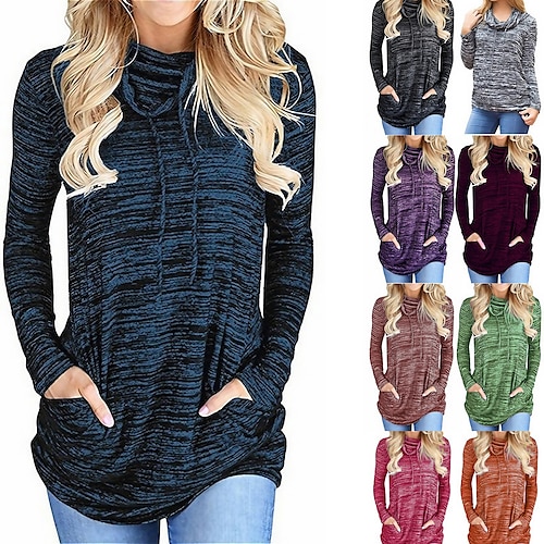 

magliette felpate casual a maniche lunghe da donna pullover loose fit