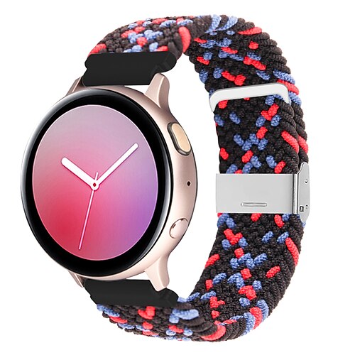 

1 pcs Smart Watch Band for Samsung Galaxy Gear S2 Classic Watch 42mm Watch 3 41mm Watch Active 2 40mm / 44mm, Watch Active 40mm Watch 3 45mm, Watch 46mm Nylon Smartwatch Strap Elastic Breathable
