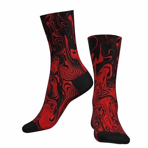 

Socks Cycling Socks Men's Women's Outdoor Exercise Bike / Cycling Breathable Soft Comfortable 1 Pair Graphic Cotton Red S M L / Stretchy