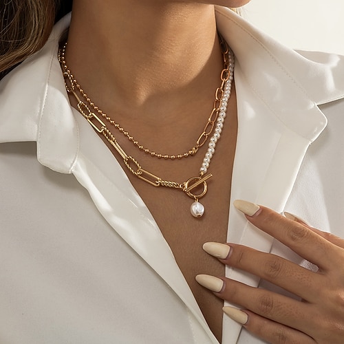 

Women's necklace Chic & Modern Street Pure Color Necklaces