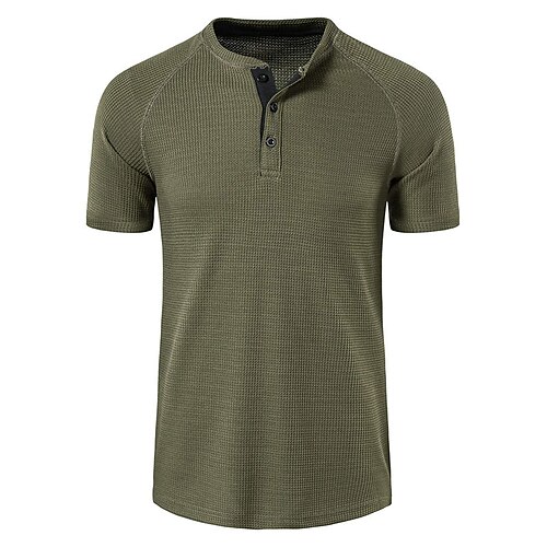 

Men Regular Fit Short Sleeve Athletic Henley Shirt Lightweight Dry Fit Active Jerseys Tee