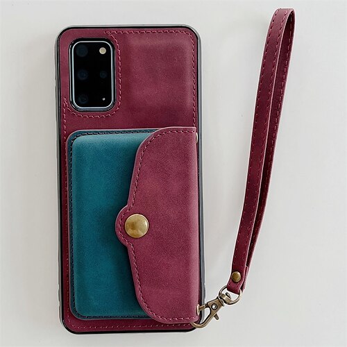 

Phone Case For Samsung Galaxy Back Cover S20 S22 S22 Plus S22 Ultra Samsung Galaxy A53 5G Samsung Galaxy A33 5G S21 Wallet Card Holder Shockproof Solid Colored PU Leather