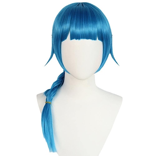 

Jinx cosplay wig Cosplay LOL League of Legends Jinx Cos WigJinx Blue Loose Cannon Braid with Blue Braids