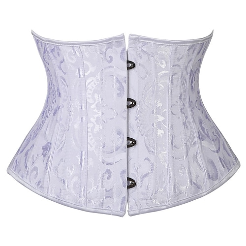 

Per donna Da donna Per femmina Normale Di base Sexy Intimo Corsetto Sensuale biancheria intima - Poliestere Appuntamento San Valentino Jacquard Corsetto Bianco Nero XS S M