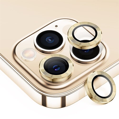 

[1 Set] Separated Camera Lens Protector For Apple iPhone 13 12 Pro Max mini 11 Pro Max Tempered Glass Aluminum alloy High Definition (HD) Ultra Thin Scratch Proof