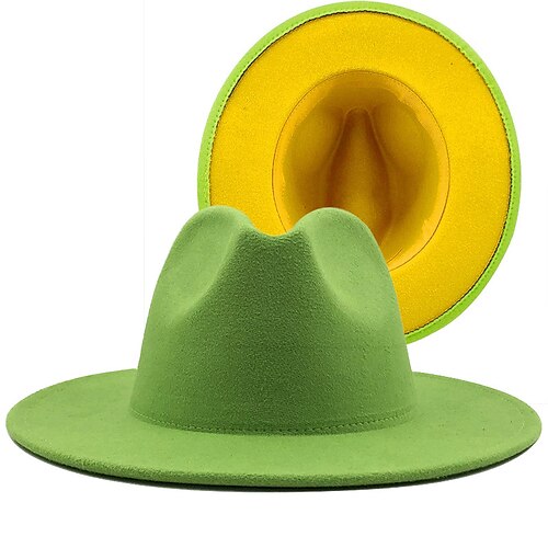 

Simple Solid Color Lamb Fur Hats with Pure Color 1pc St.Patrick's Day Headpiece