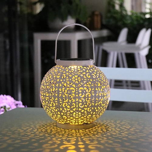 

ramadan eid lichter solarlaterne lampe led retro eisen hohl lichter außenleuchte hängende projektionslampe outdoor garten urlaub dekoration rasen licht wasserdicht