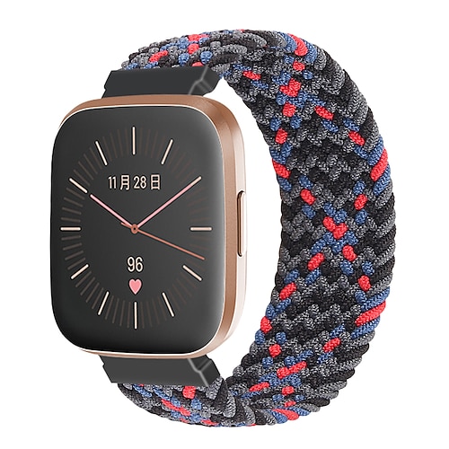 

1 pcs Smart Watch Band for Fitbit Versa 3 / Sense Nylon Smartwatch Strap Soft Elastic Breathable Weave Bracelet Replacement Wristband