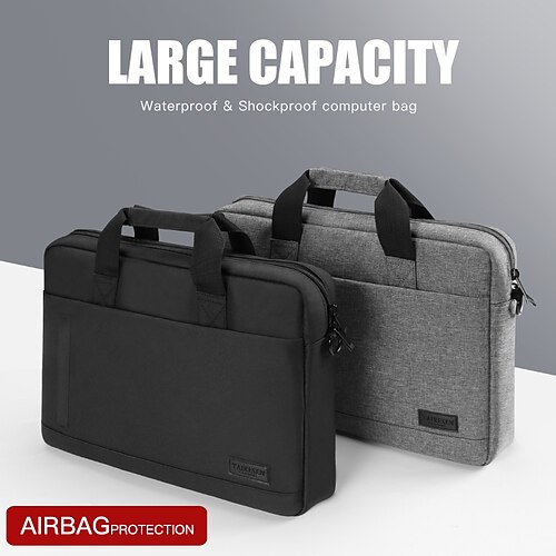 

Laptop Briefcases 12"" 13.3"" 14"" inch Compatible with Macbook Air Pro, HP, Dell, Lenovo, Asus, Acer, Chromebook Notebook Waterpoof Shock Proof Oxford Cloth Solid Color for Business Office