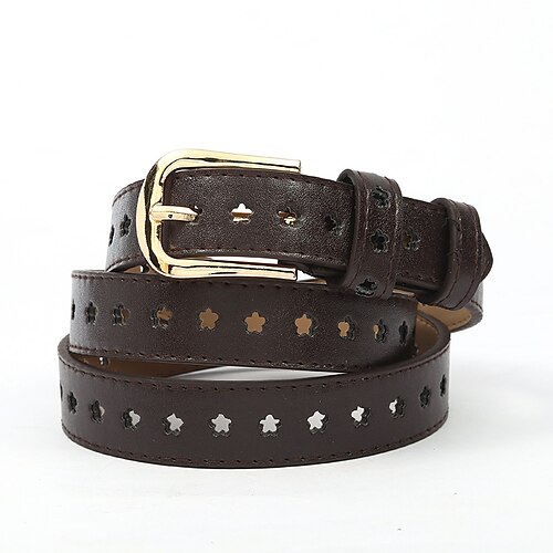 

Women's Belt PU White Black Khaki Brown Coffee Waist Belt Outdoor Dailywear Daily Holiday Pure Color / Spring / Summer / Fall / Winter