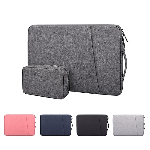 

Laptop Sleeves 13.3"" 15.6"" inch Compatible with Macbook Air Pro, HP, Dell, Lenovo, Asus, Acer, Chromebook Notebook Waterpoof Shock Proof Polyester Solid Color for Business Office