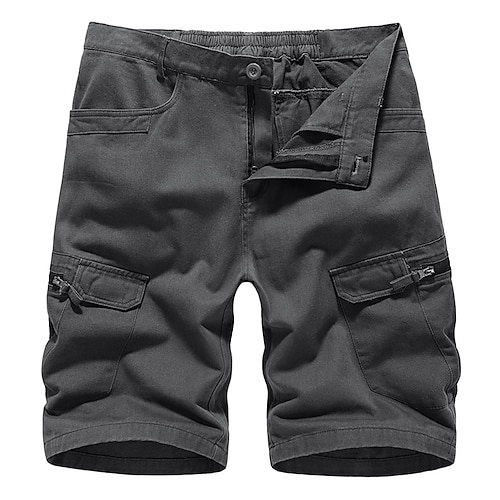 

Homme Short Cargo Short Shorts bouffants Shorts de Randonnée Jambe droite 6 poches Camouflage Couleur Pleine Confort Vestimentaire Travail du quotidien Vêtement de rue Casual Noir Jaune