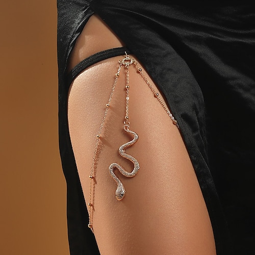 

Women's Unisex Garter Belt Nylon Buckle Free Serpent Snake Casual Classic Party Daily Silver Gold