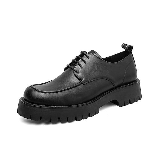 

Men's Oxfords Classic British Daily Office & Career PU Booties / Ankle Boots Black Spring Summer