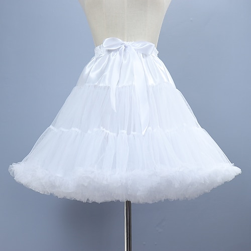 

Wedding / Engagement Slips Satin / Tulle Knee-Length Wedding / Bridal with Gore