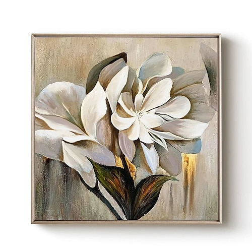 

Oil Painting Handmade Hand Painted Wall Art Retro Flower Abstract Christmas Gift Presents Home Decoration Decor Stretched Frame Ready to Hang