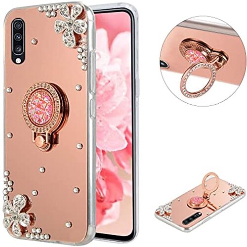 

telefono Custodia Per Samsung Galaxy Per retro S23 S22 S21 Plus Ultra A14 A34 A54 A73 A53 A33 Portatile Con supporto Con diamantini Fiore decorativo Silicone