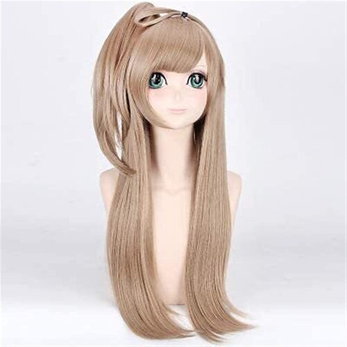 

Synthetic Wig Straight With Bangs Machine Made Wig Very Long A1 Synthetic Hair Women's Cosplay Soft Fashion Yellow / Daily Wear / Party / Evening / Daily