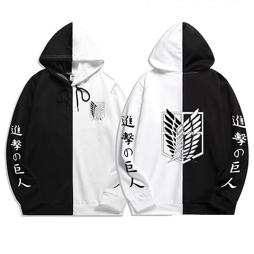 

Inspired by Attack on Titan Wings of Freedom Hoodie Cartoon Manga Anime Harajuku Graphic Kawaii Hoodie For Men's Women's Unisex Adults' Hot Stamping 100% Polyester
