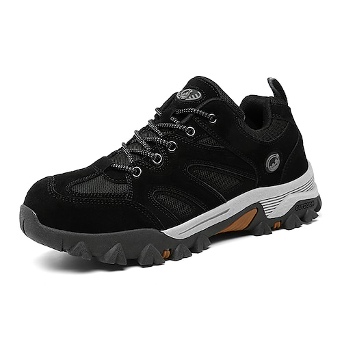 

Men's Sneakers Comfort Shoes Sporty Casual Outdoor Daily Hiking Shoes Trail Running Shoes Suede Black Grey Gray Fall Spring