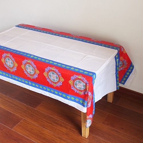 

Ramadan Eid al Fitr Tablecloth Decoration Layout 4 Disposable Tablecloths