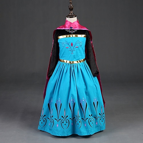 

Bambino (1-4 anni) Piccolo Da ragazza Vestito Tinta unita Blu Maxi Manica lunga Essenziale Vestitini Giornata universale dell'infanzia