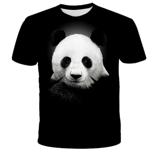 

Panda Bing Dwen Dwen T-skjorte Anime Tegneserie Animé 3D Harajuku Graphic T-Trøye Til Herre Dame Unisex Voksne 3D-utskrift 100% Polyester