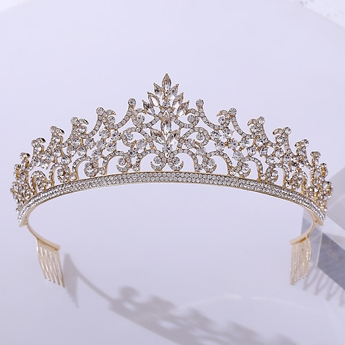 

Diademi della corona Cerchietti Accessori per capelli Strass Lega Matrimonio Festa / Serata Retrò Dolce Con Cristallo / strass Più materiali Copricapo Copricapo