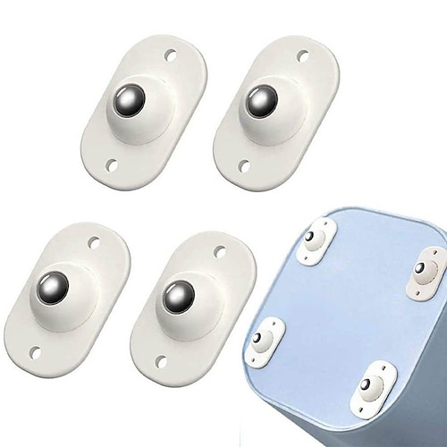 

Paste Universal Wheel Pulley Punch-Free Universal Wheel Pulley Storage Box Roller for Trash Bucket Mobile Base Accessories