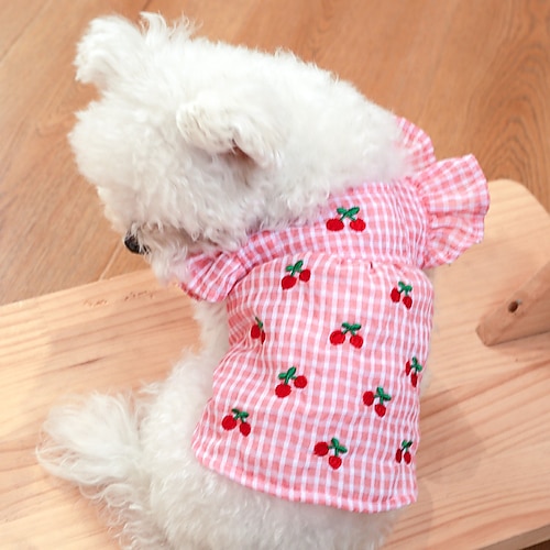 

Dog Cat Dress Patterned Animal Adorable Cute Dailywear Casual / Daily Dog Clothes Puppy Clothes Dog Outfits Soft Blue Costume for Girl and Boy Dog Polyester XL