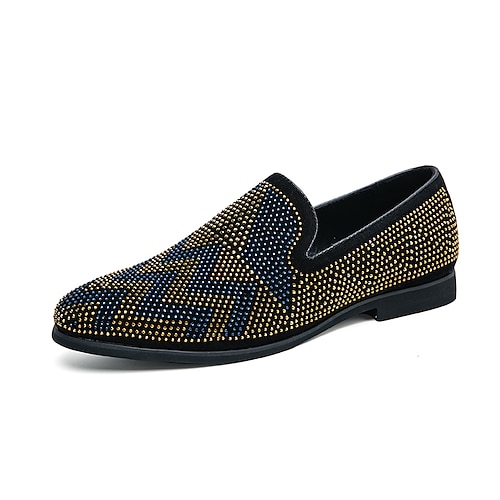 

Men's Loafers & Slip-Ons Novelty Loafers Casual Daily Party & Evening PU Black Fall Spring