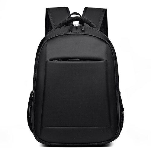 

Men's Unisex Mini Backpack Oxford Cloth Solid Color Large Capacity Zipper School Office & Career Black