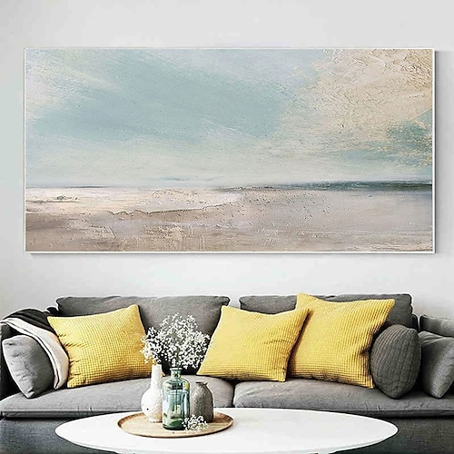  Peinture à l'huile faite à la main toile art mural décoration paysage marin abstrait peinture plage océan pour la décoration intérieure roulé sans cadre peinture non étirée