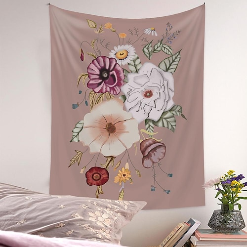 

Floral Large Wall Tapestry Art Decor Blanket Curtain Picnic Tablecloth Hanging Home Bedroom Living Room Dorm Decoration