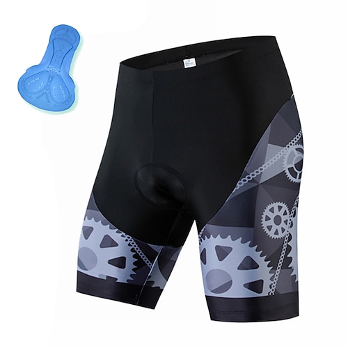 

21Grams Men's Bike Shorts Cycling Shorts Bike Padded Shorts / Chamois Mountain Bike MTB Road Bike Cycling Sports Gear 3D Pad Cycling Breathable Quick Dry Grey Polyester Spandex Clothing Apparel Bike