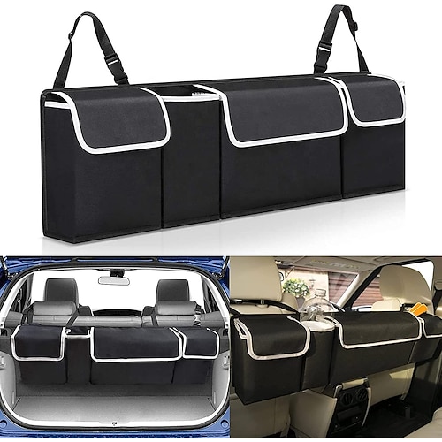 

Car Trunk Organizer and Storage SUV Hanging Backseat Trunk Organizer Seat Back Storage Bag for SUV Car Most Vehicles