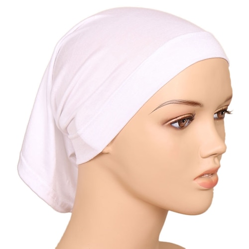 

Arabian Muslim Adults Women's Cosplay Religious Turban For Party Halloween Cotton Solid Color Halloween Carnival Masquerade Headpiece