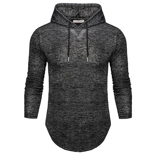 

Men's Hoodie Blue Wine Gray White Black Hooded Solid Color Casual Cotton Cool Casual Big and Tall Winter Spring & Fall Clothing Apparel Hoodies Sweatshirts Long Sleeve